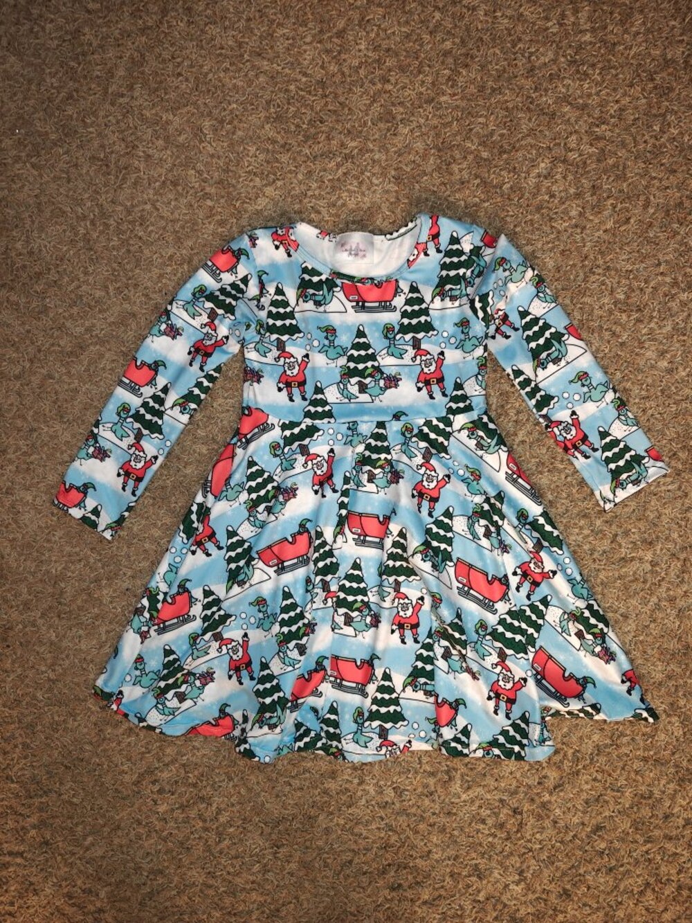 Little Bear and Bean Adorable Pigeon Book Character Holiday Dress
